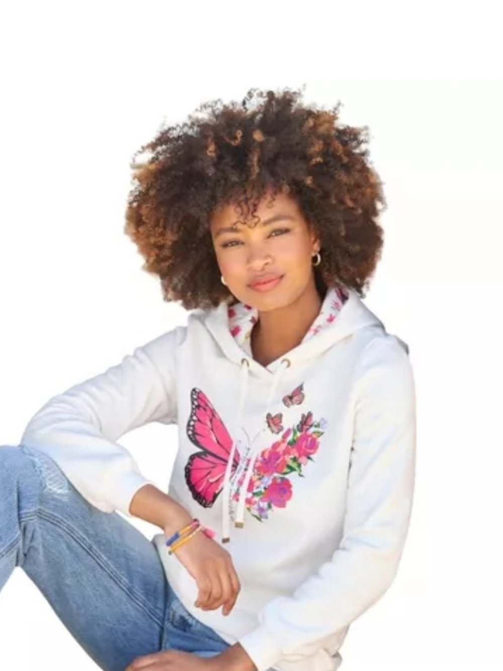 NWT Joe Browns women’s plus-size lightweight Graphic Hoodie Casual Pullover